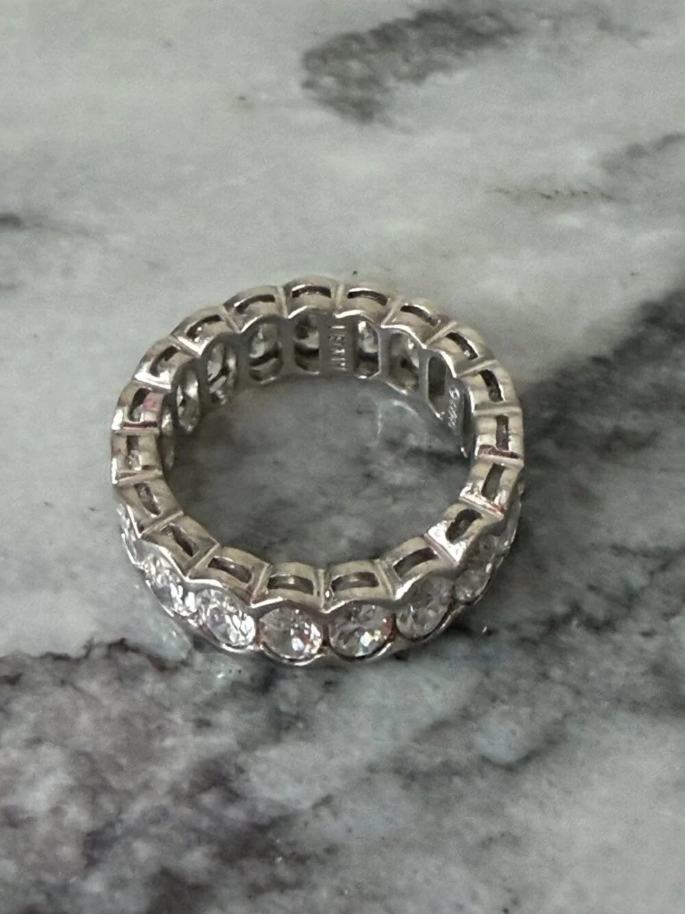Radiance by Absolute 4.75 ct Sterling Silver Oval Eternity Ring - 5